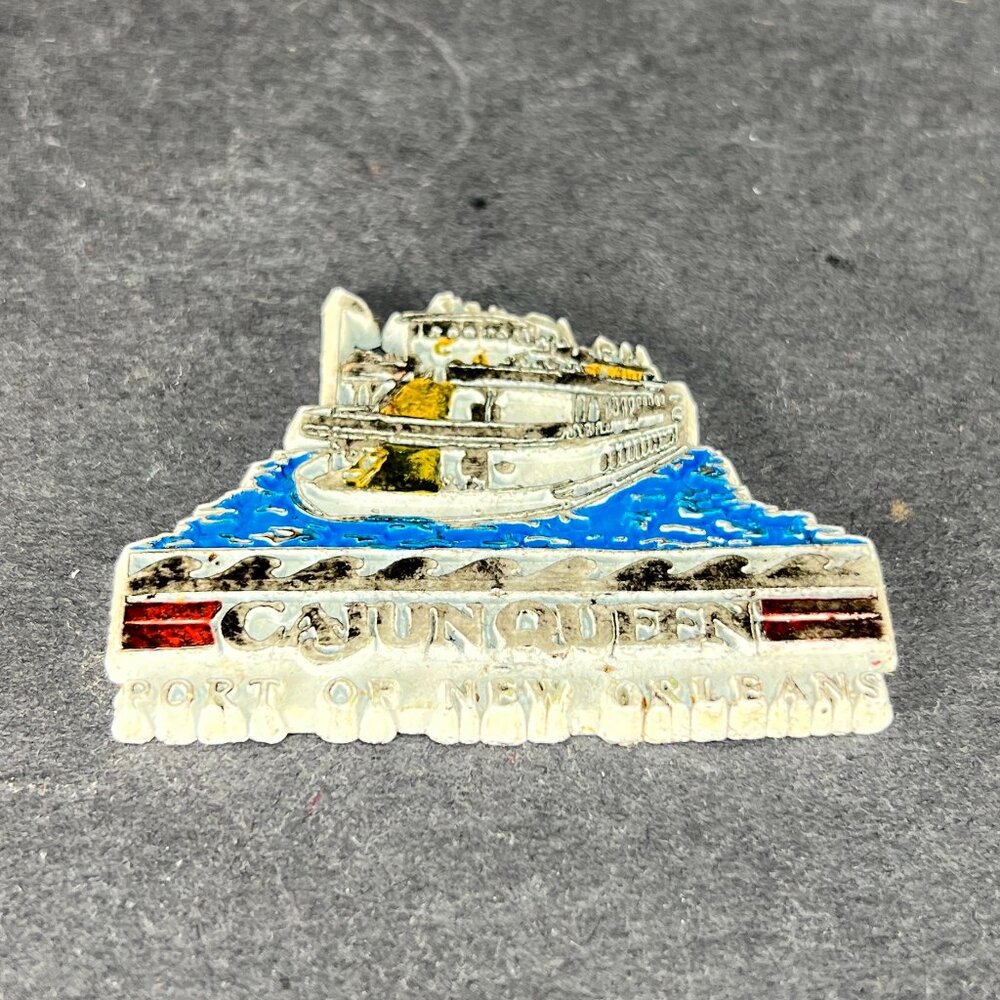 Cajun Queen Port of New Orleans Fridge Magnet 3D Resin Souvenir Vacation Travel